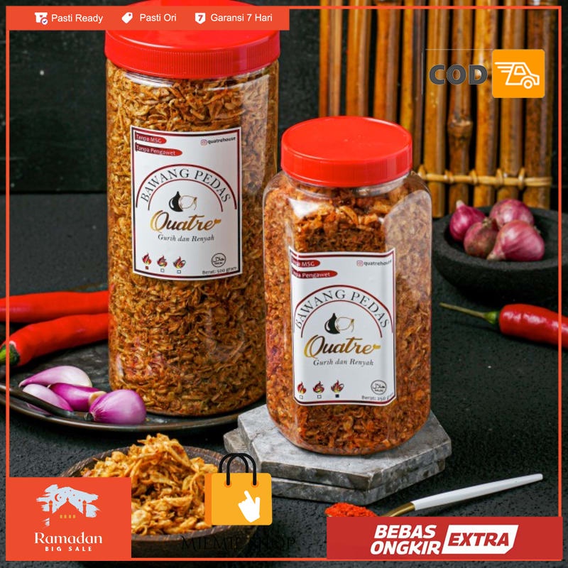 

Bawang Goreng Pedas 250 gram - Daun Jeruk