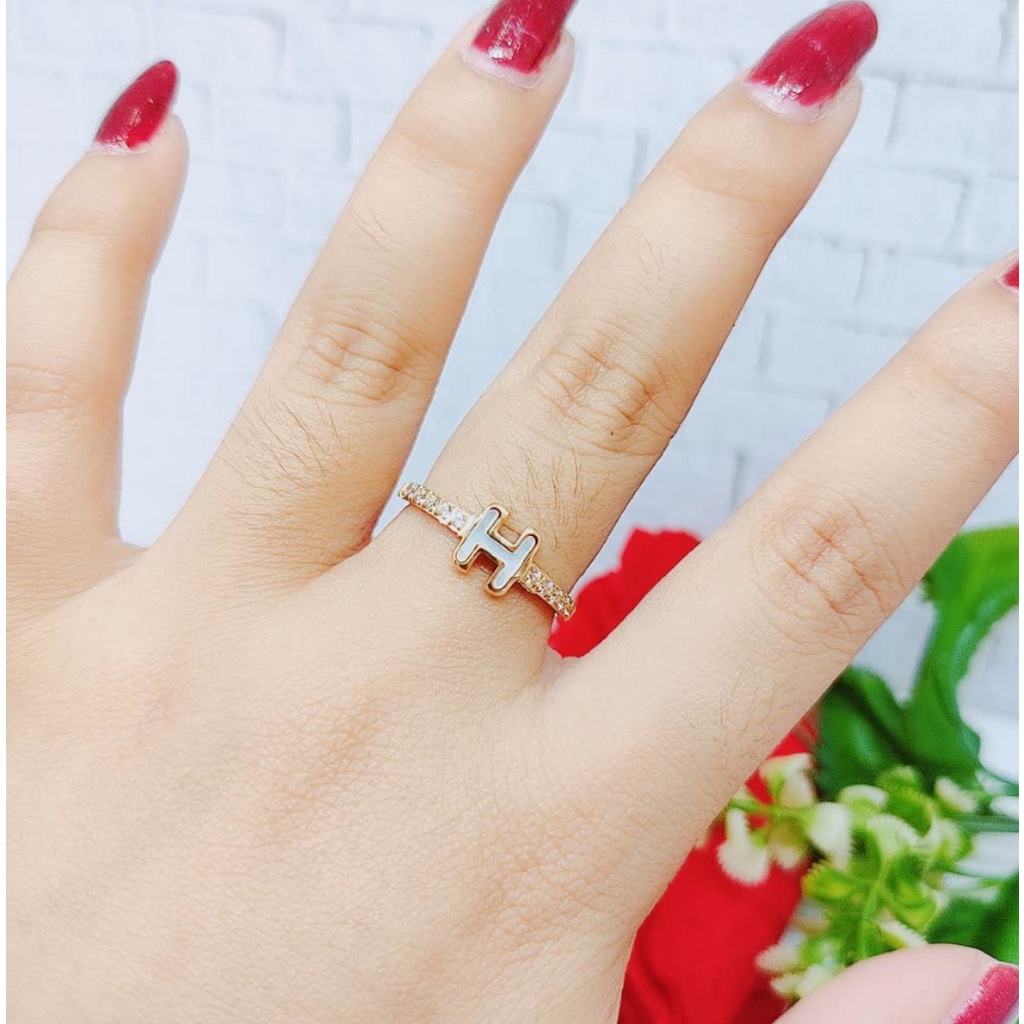 Cincin Titanium Anti Karta Permata Perhiasan Fashion 1315/1316/1317/1318