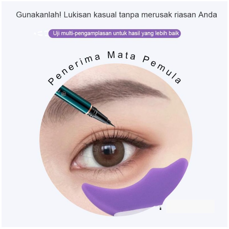 3 in 1 Alat Bantu Rias Make Up Aplikator Reuseable Bahan Silikon Food Grade XX025