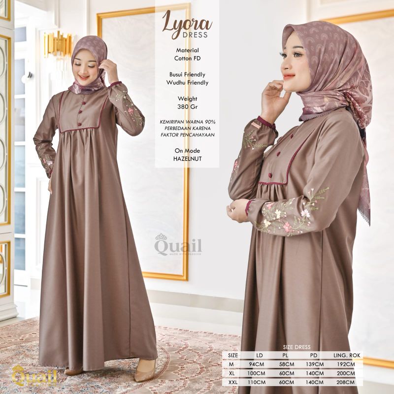 lyora dress by quail hijab