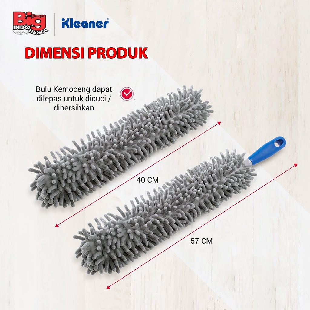 Kemoceng Microfiber 1 Pcs Chenille Duster Alat Pembersih Rumah Serbaguna Kleaner GSW010