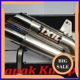 Knalpot IXIL Double Muffler Titan Full Set Xabre, Vixion, Byson, Scorpio, NVA, NVL, R15 1M4R23 acces