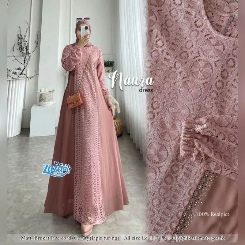 SL NAURA DRESS (TANYAKAN STOK)