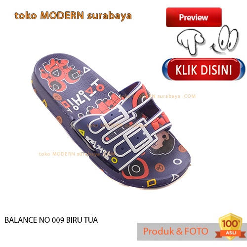 Sandal anak sandal slide  casual karet BALANCE NO 009