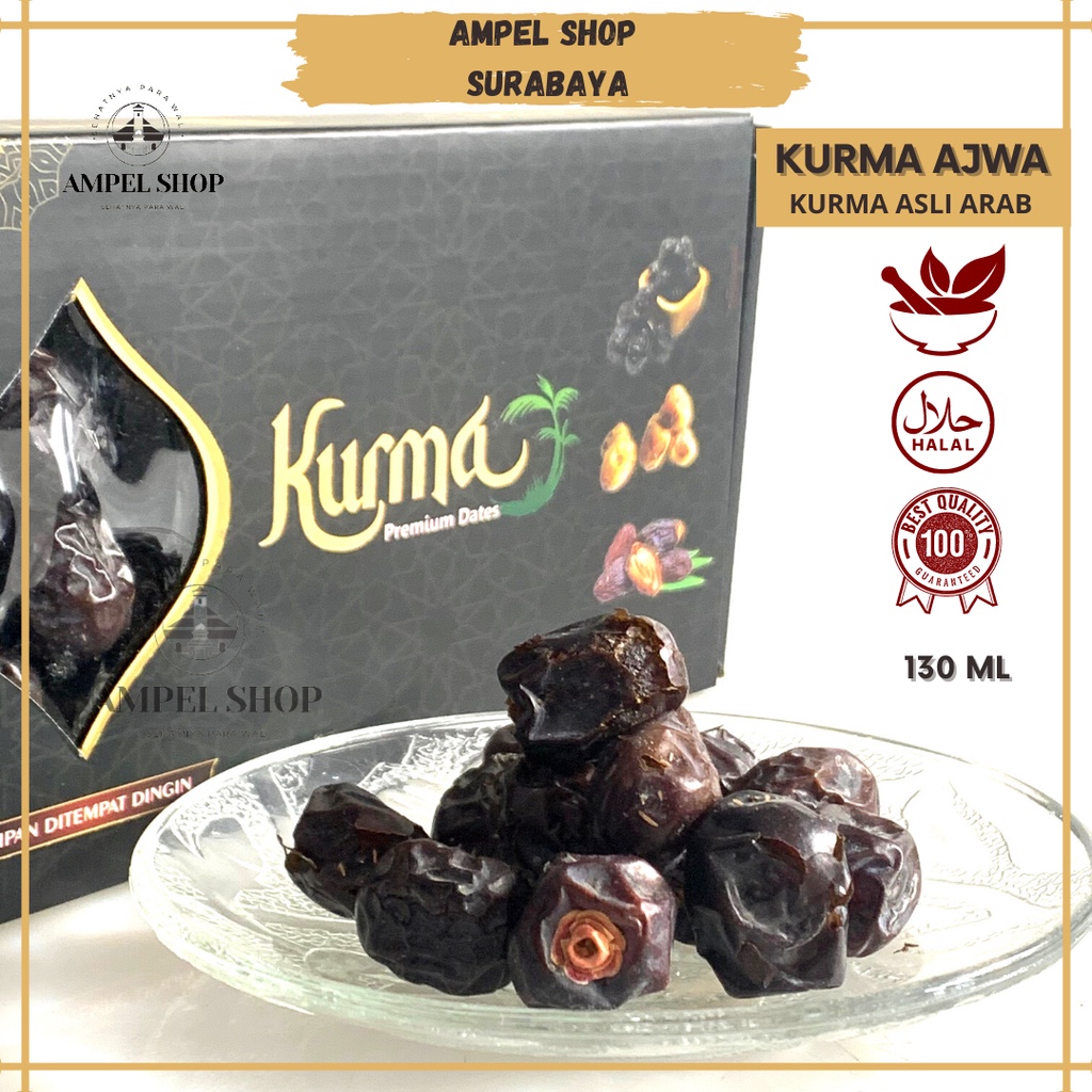 

Kurma Ajwa Madinah Asli 1kg - Kurma Nabi Super Madinah