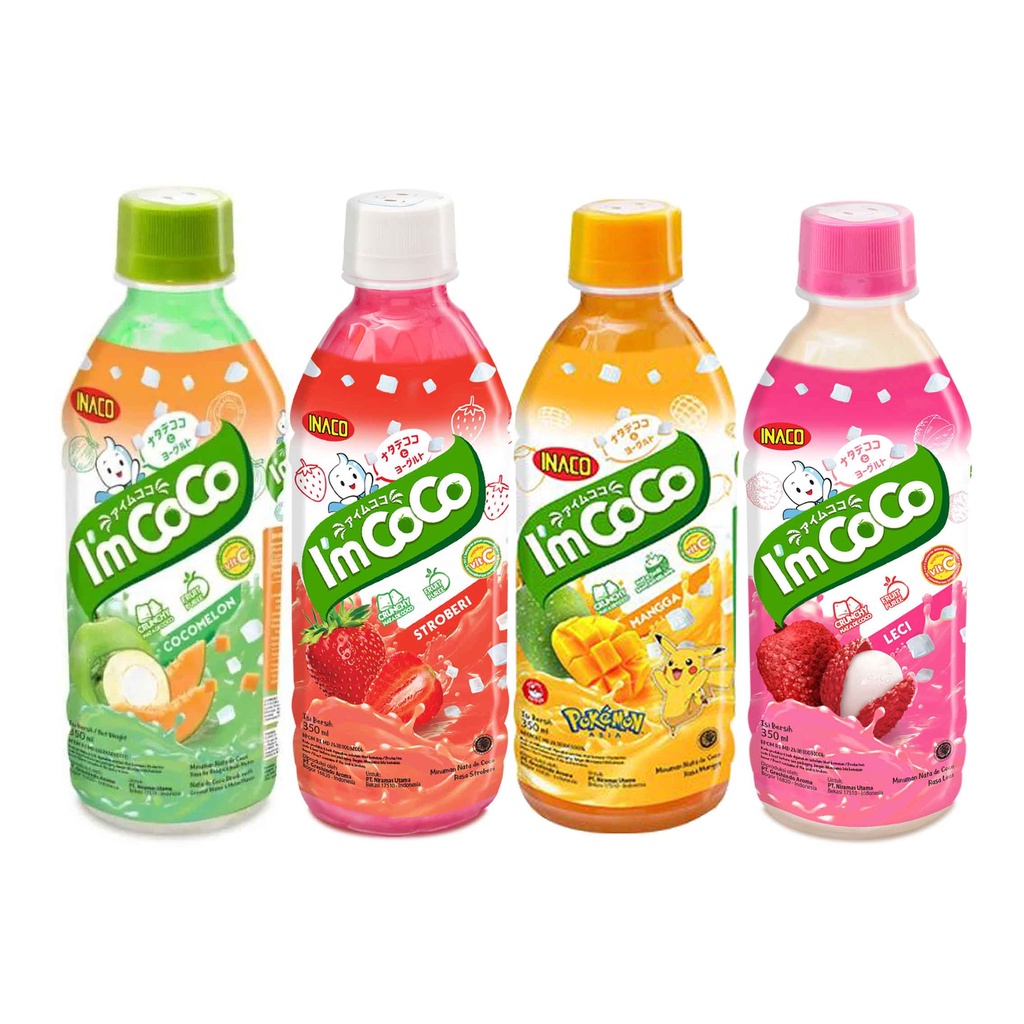 INACO I'm Coco/ Minuman Nata De Coco/ Minuman Aneka Buah/350ml