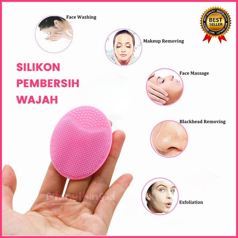 Pembersih Wajah Silikon / Alat Sikat Pembersih Wajah Komedo