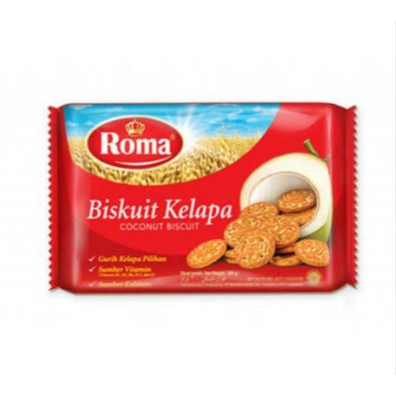 ROMA Kelapa Biskuit Klapa 300gr Cemilan Favorit Keluarga Bisa Dijadikan Teman Ngopi