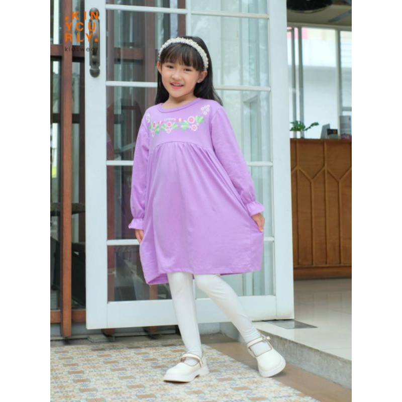 Tunik Anak Asha Long Kinycurly Original Kaos Super Premium