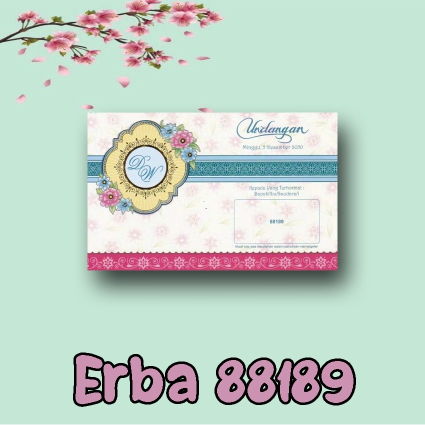 

Blangko Undangan Erba 88189 / UNDANGAN KOSONGAN / UNDANGAN + CETAK / HARGA MURAH BERKUALITAS