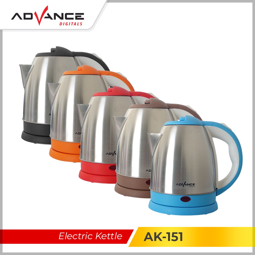 Advance Teko Listrik Electric Kettle Stainless Steel 500 Watt Low Watt