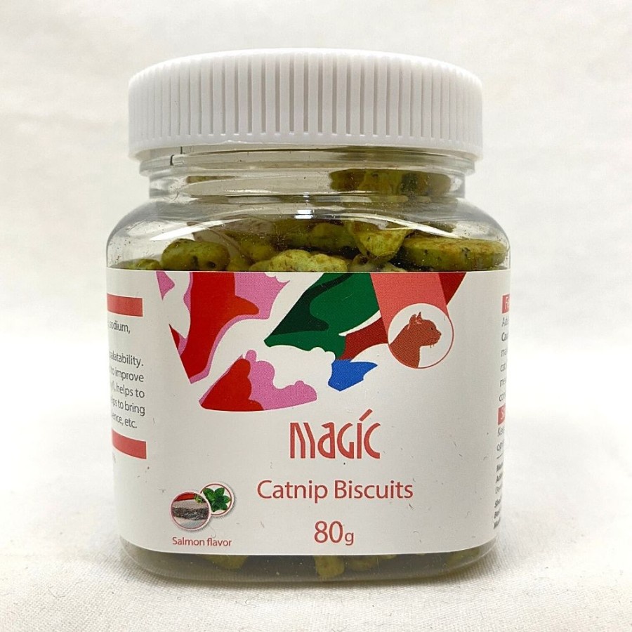 bioline catnip biscuits 80g - catnip biscuits salmon flavor/ Cod flavour