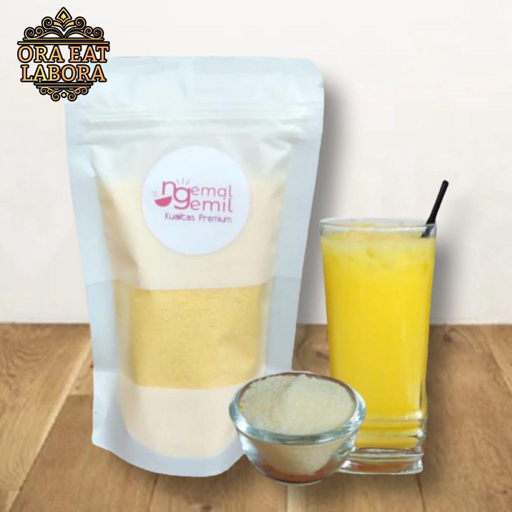 

Bubuk Minuman Rasa Durian Serbuk Minuman Kekinian Durian Powder Drink Kualitas Premium - Ora Eat Labora