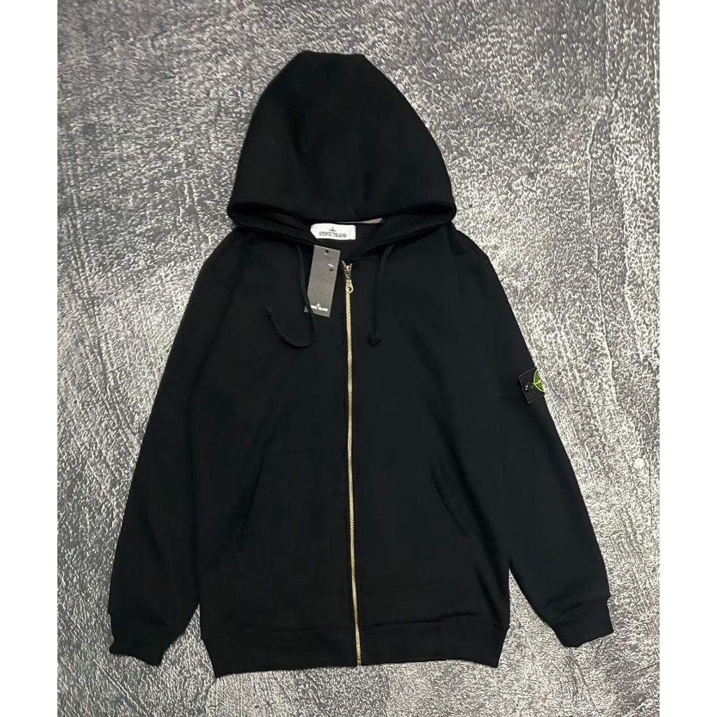 JAKET HOODIE ZIPPER STONE ISLAND FULLTAG LABEL HIGH HIGH QUALITY PREMIUM