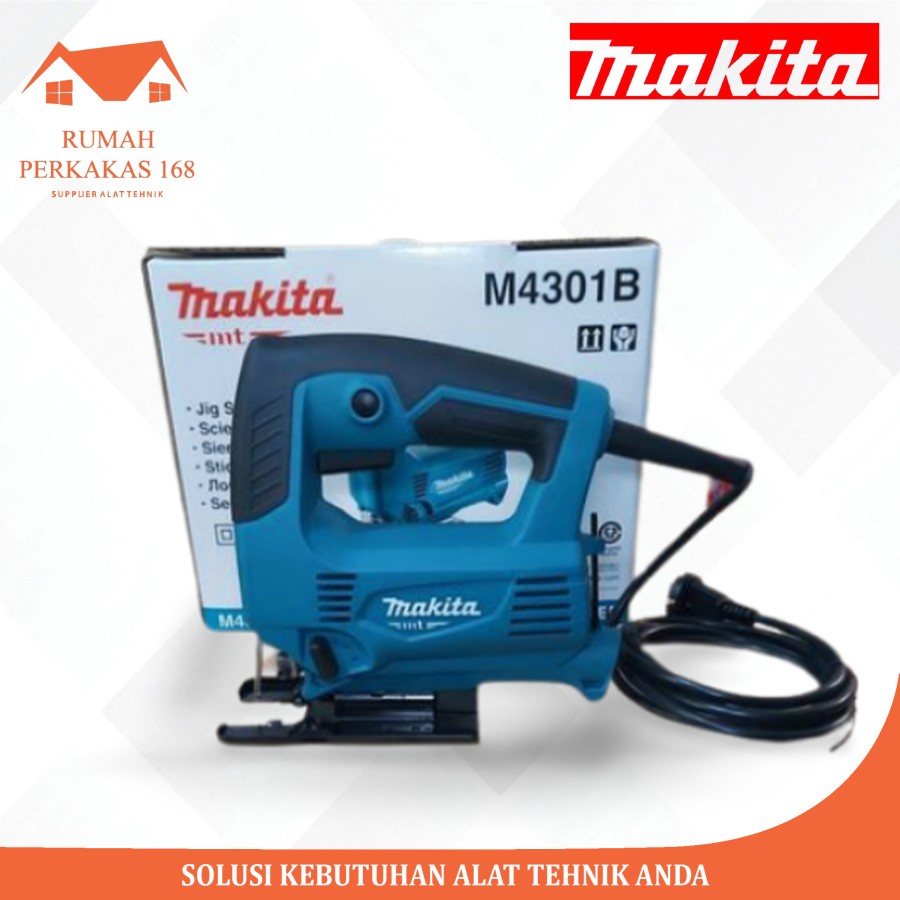 MAKITA Mesin Jigsaw M4301B Gergaji Listrik Potong Kayu Triplek Makita