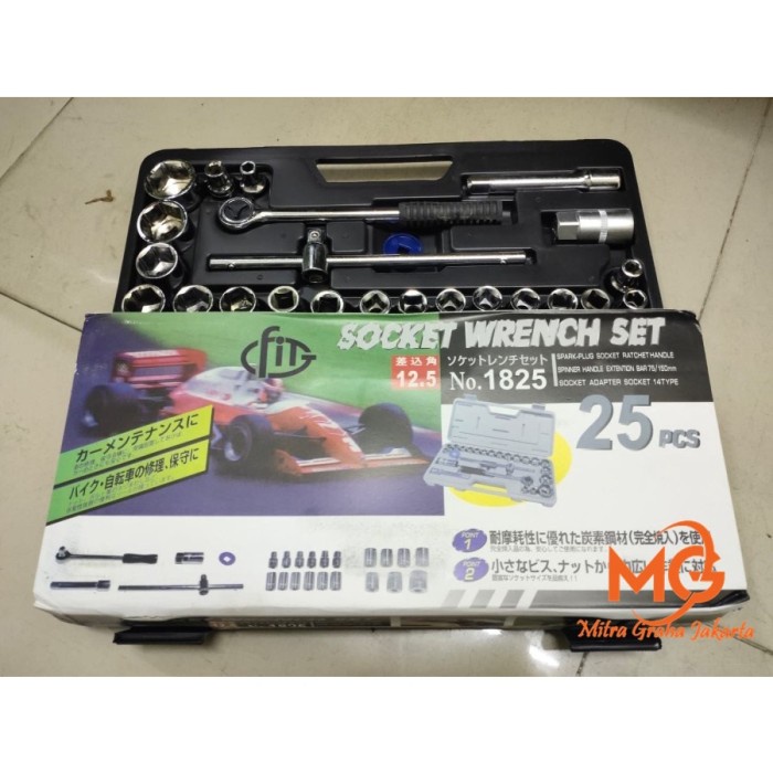 

Ukirku Promo Kunci Sok 25 Pcs Kunci Sock Set 25 Pcs Socket Wrench Set 25 Pcs