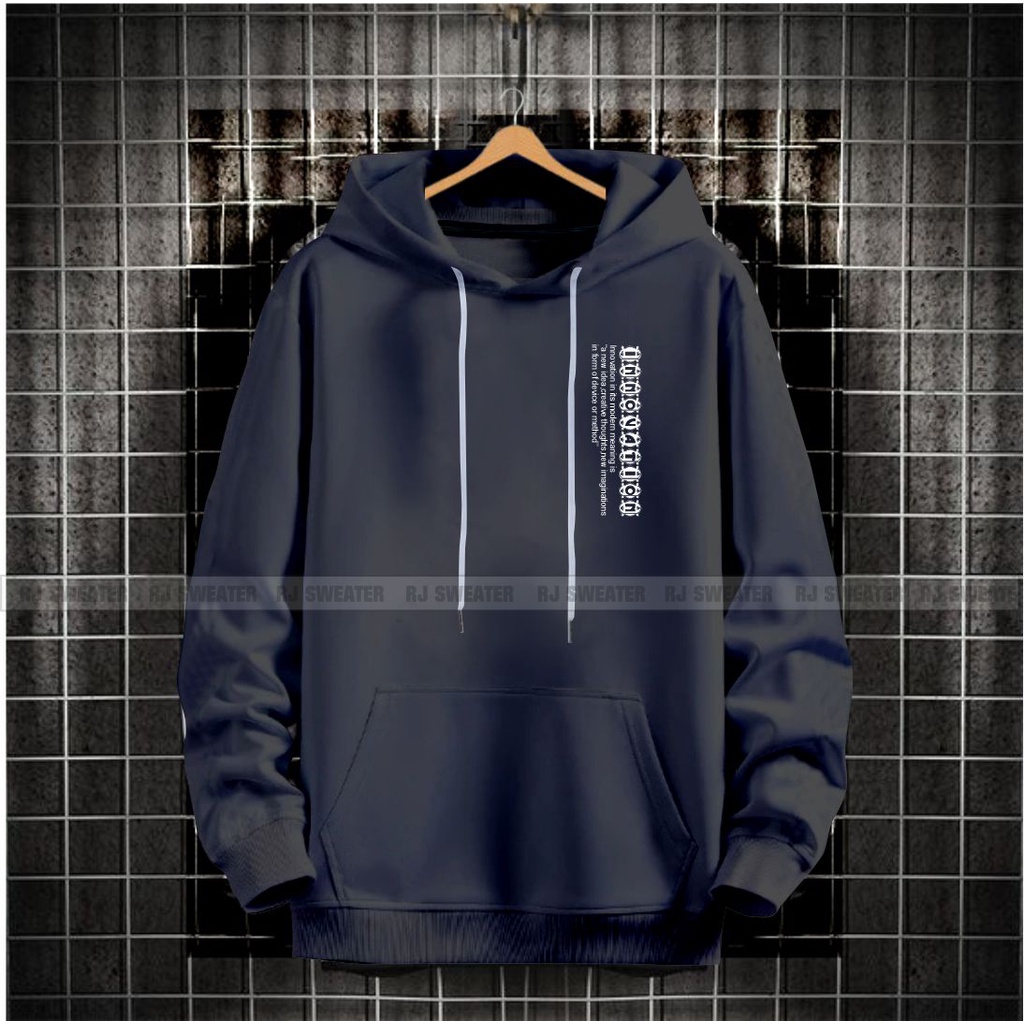 Sweater hoodie pria wanita kekinian motif INNOVATION / hoodie model terbaru