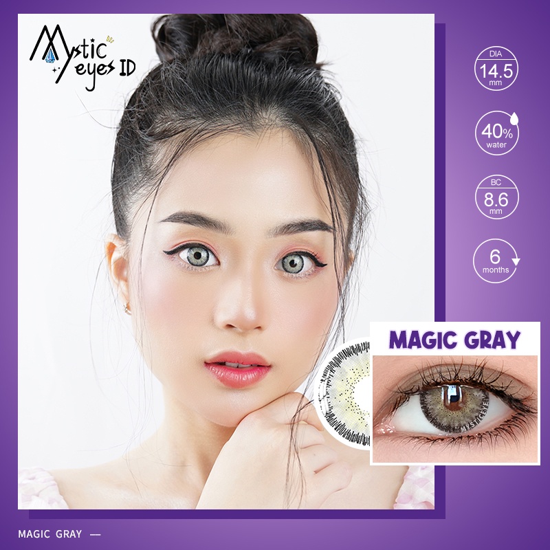 [✅COD] MYSTICEYES SOFTLENS COLORFUL MAGIC SERI LENSA KONTAK  BIG EYES COLOR CONTACT LENS 14.5MM (NORMAL)