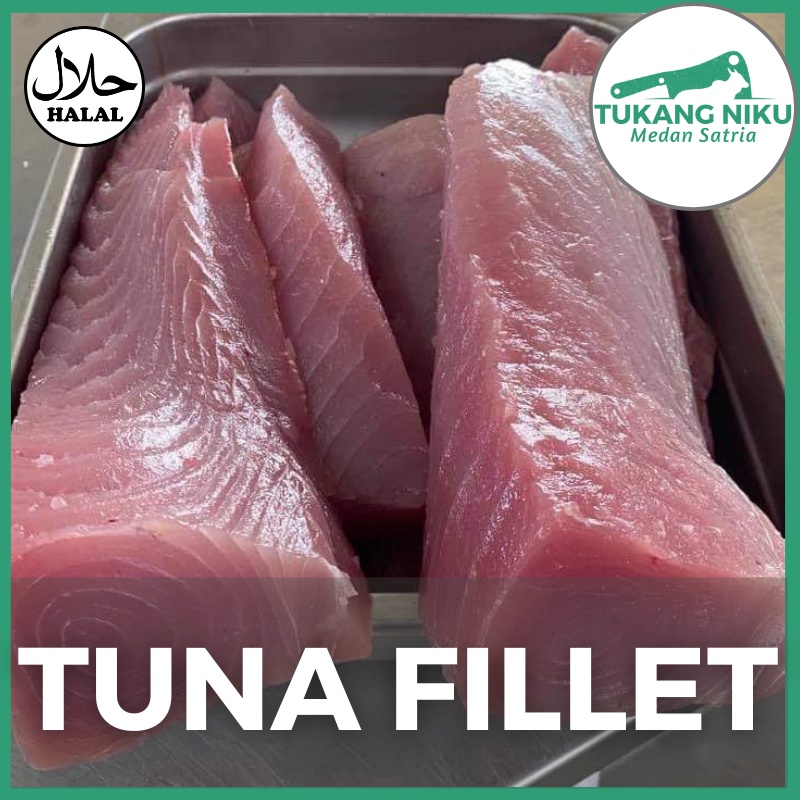 

TUNA FILLET PARCEL - SEAFOOD IKAN SEGAR FROZEN BEKU FRESH STEAK KG GRAM GR BEKASI PREMIUM