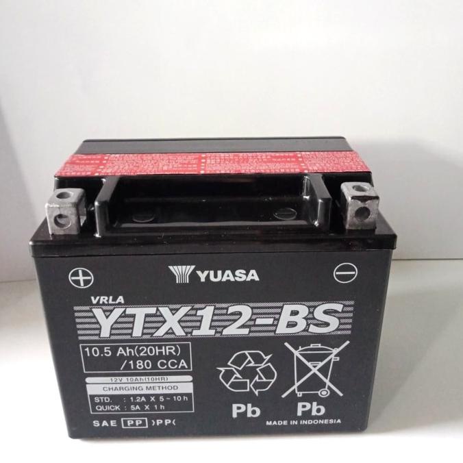 Yuasa Aki Motor Ytx12-Bs Mf 12V 10Ah Debezzz