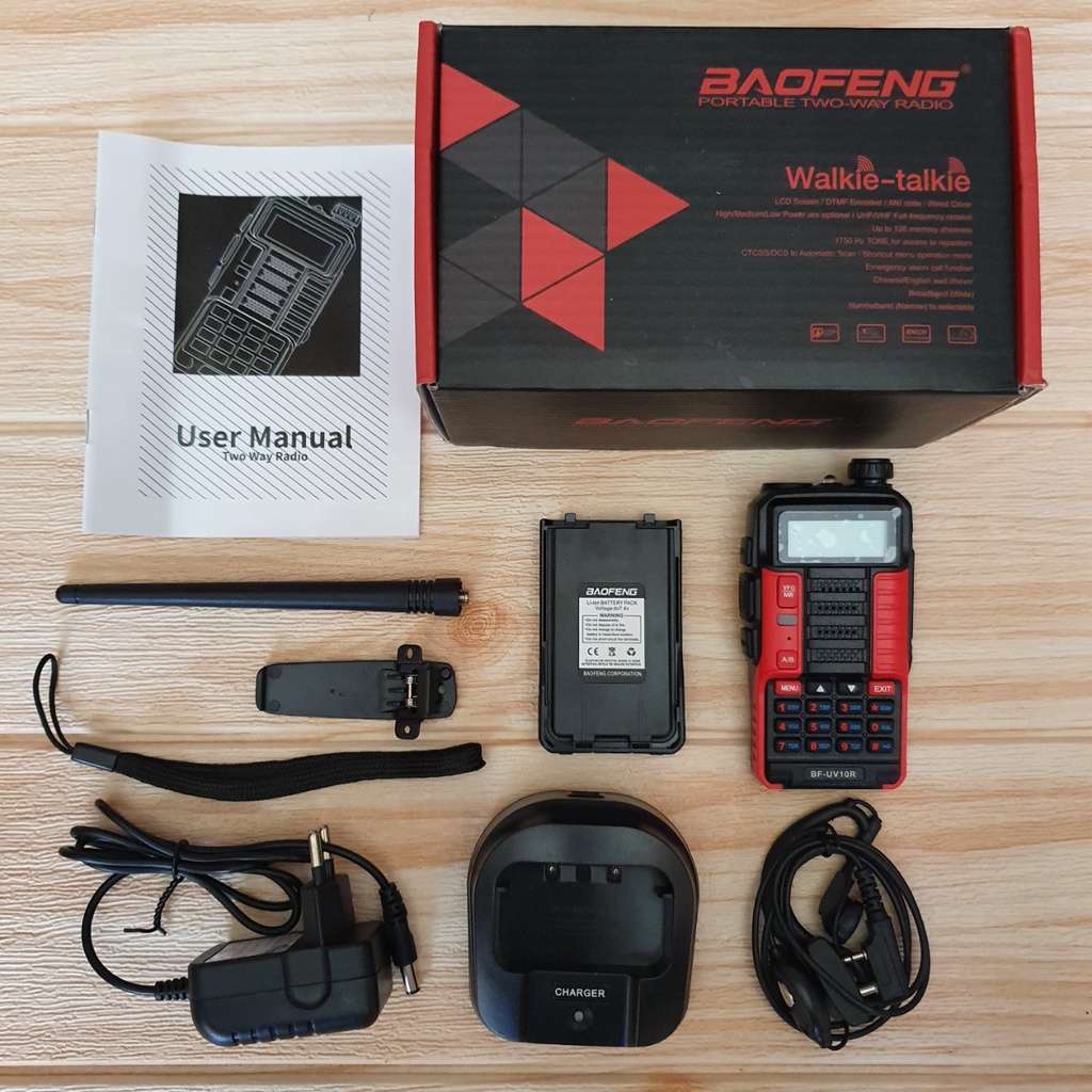 HT Bofeng UV10r dual band UHF / VHF Garansi 1 Tahun Walkie Talke | H T Baofeng UV 10R Dual Band Handy Talky | Hate Boafeng UV-10R UHF VHF | Toko Radio Komunikasi