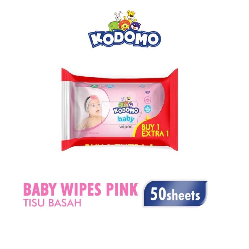 KODOMO baby wipes /  tisu basah kodomo 50 sheets, BELI 1 GRATIS 1 ARJUNA