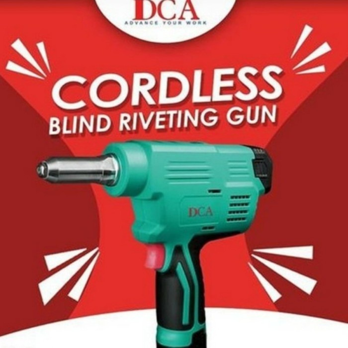 Dca Adpm40E Rivet Gun Cordless Mesin Ripet 12V Blind Rivetter Otomatis