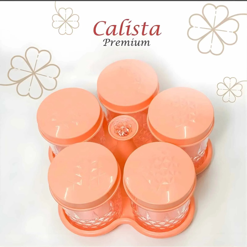 Toples Plastik Calista 5 Daun Premium / Toples Lebaran Calista
