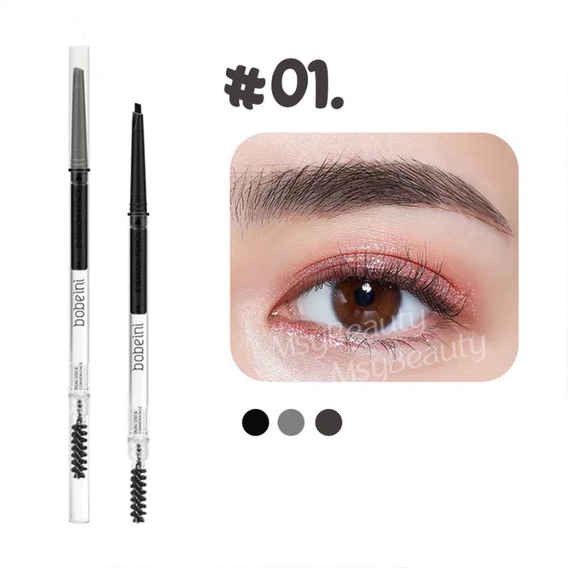 MSY Pensil Alis Double Head Eyebrow Pencil/ Pencil Eyebrow 2IN Automatic Waterproof/Eye long lasting