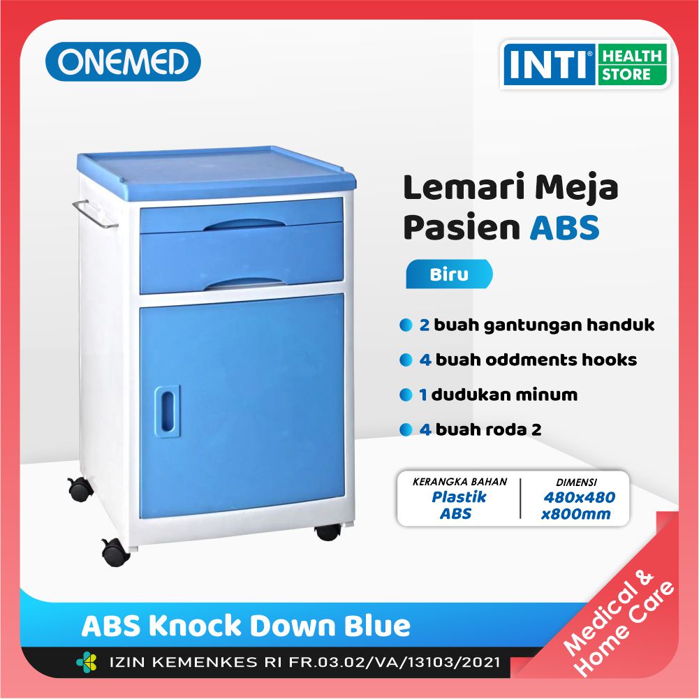 ONEMED Bed Side Cabinet ABS Onemed | Lemari Meja Pasien ABS