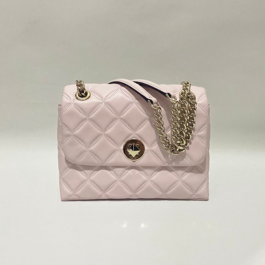 Kate spade natalia small flap crossbody chalk pink