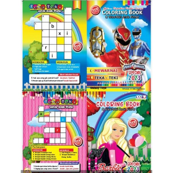 

Buku mewarnai besar isi 200 pcs murah grosir 1bal mainan anak