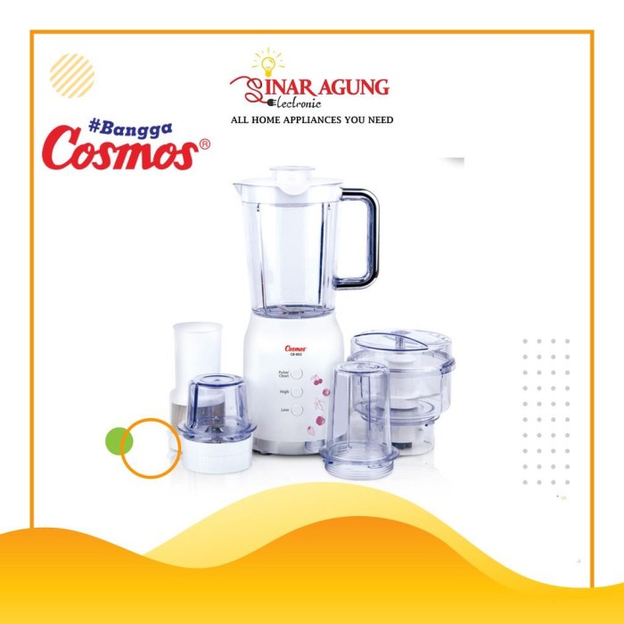 BLENDER COSMOS CB 802 / CB802 [PLASTIK / BLENDER 4 IN 1 / 1,2 LITER]