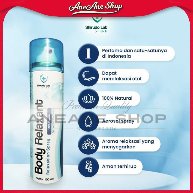 Shirudo Body Relaxant 100ml (Spray Otot)