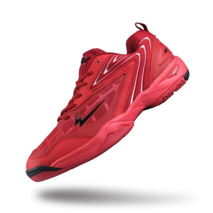 {MentariStore} EAGLE COMMANDO 2 SEPATU BADMINTON BULUTANGKIS ANAK ORIGINAL - MERAH 33 Diskon