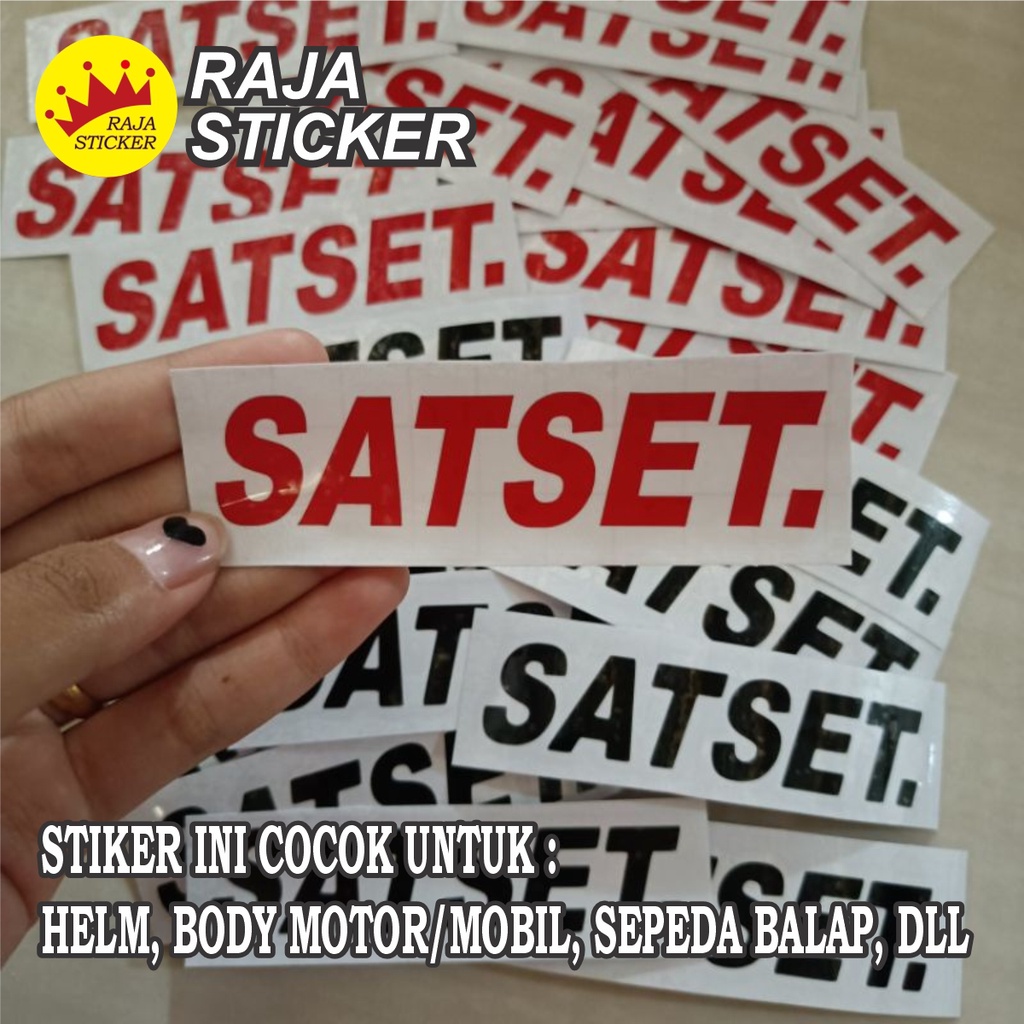 MURAH Sticker sticker cutting SATSET.