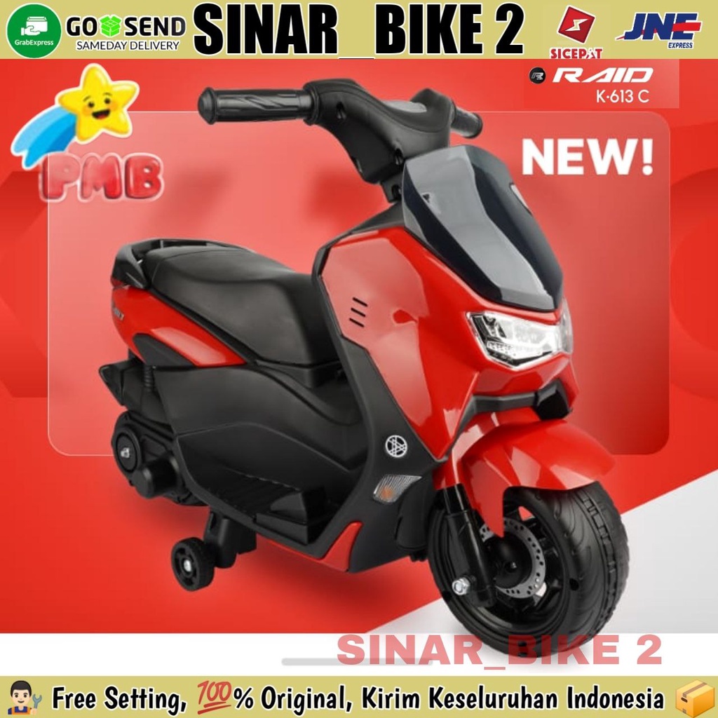 Motor Motoran Aki PMB K 613 C RAID NMAX Mainan Anak