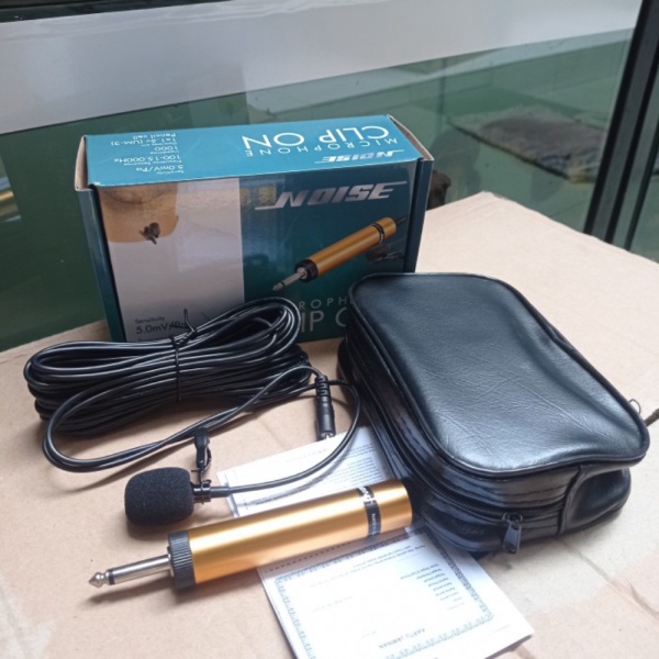 Promo Mic jepit clip on NOISE kabel panjang 10meter Murah