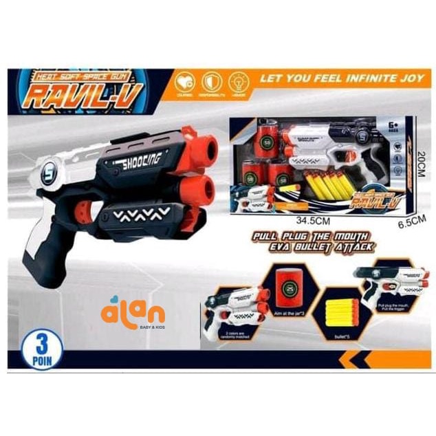 Heat Soft Space Gun 826-37 Mainan anak