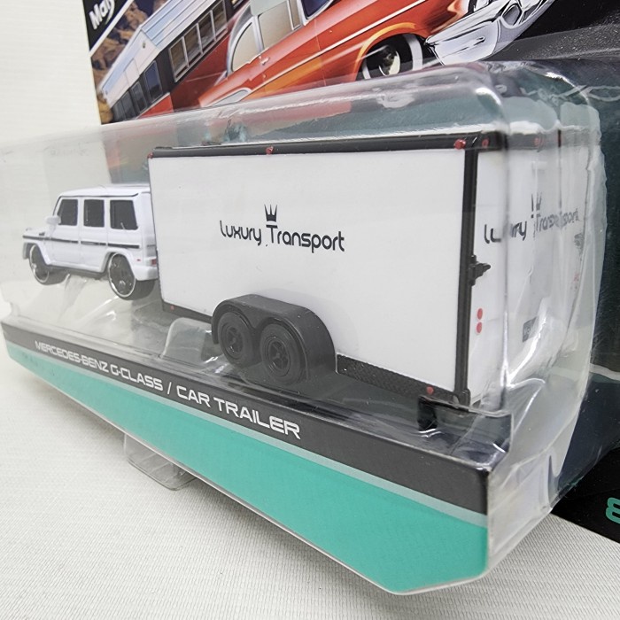HOT SALE DIECAST MERCEDES-BENZ G-CLASS / CAR TRAILER MAISTO 1:64 TOW & GO TERLARIS
