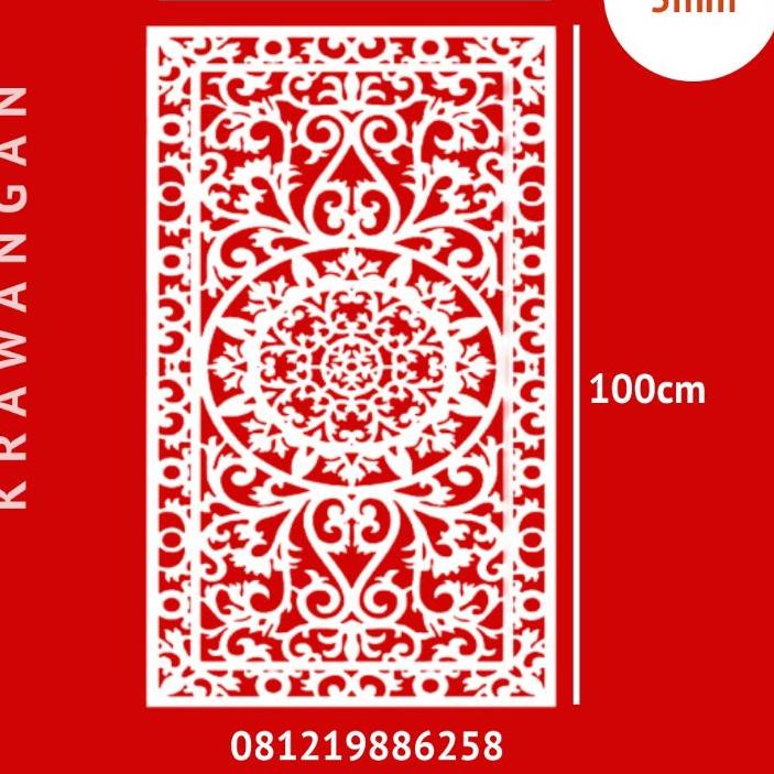 12.12 FLASH SALE KRAWANGAN PVC BOARD / ORNAMEN PVC BOARD 60X100CM TEBAL 5MM serbuuu 