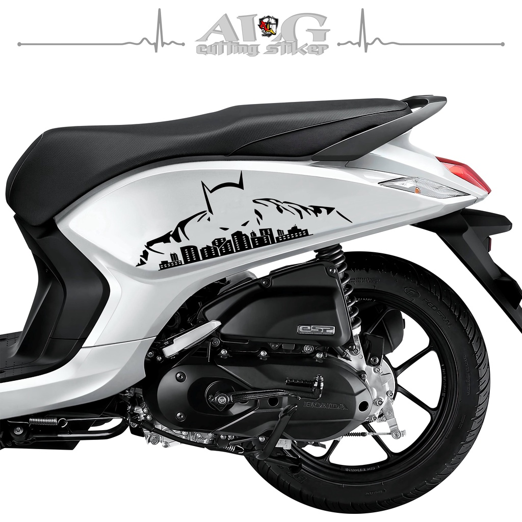 STICKER CUTTING/SC.199/STIKER MOTOR/STRIPING GENIO/STIKER GENIO/STIKER KARAKTER BATMAN/STIKER KARTUN