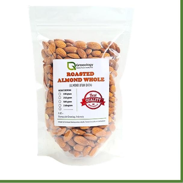 

☏ Roasted Almond Whole / Almond Utuh Oven (500 gram) by Granology ♡