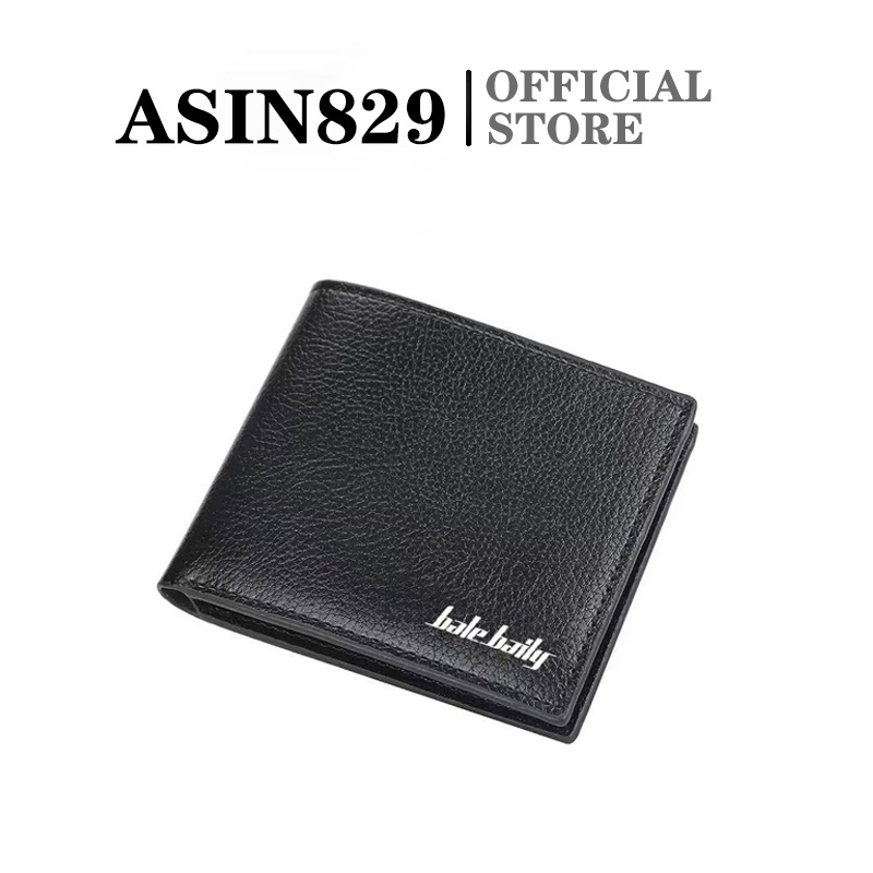 ASIN829 Dompet Tipis Pria Dompet Kasual Multi-Kartu Gaya Korea N01 Dompet Pria Bahan Kulit PU Leather Premium