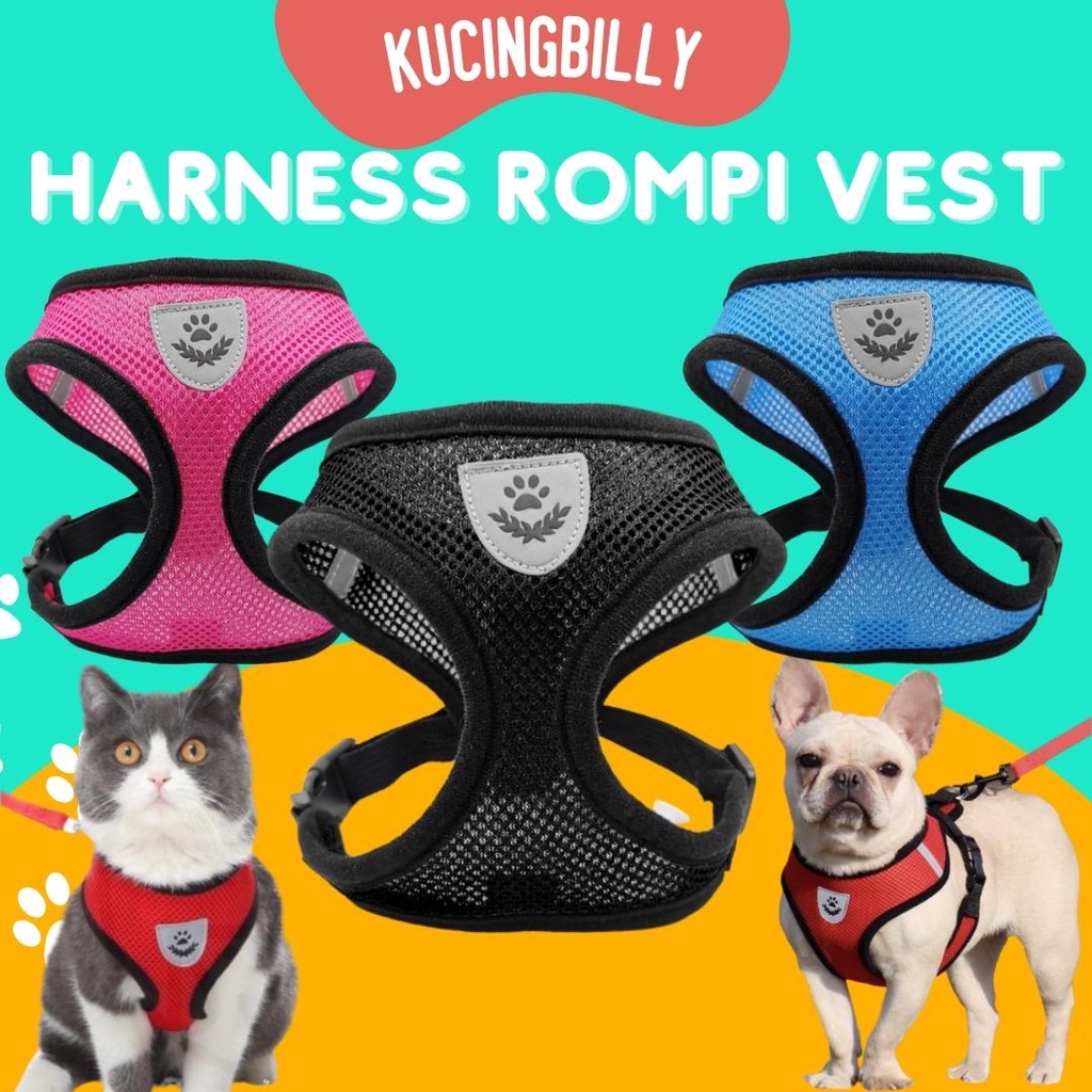 VEST ROMPI HARNESS KUCING ANJING