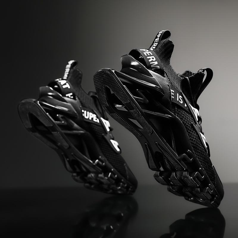 Hot Product Kualitas Tinggi  Sepatu Sneakers Pria Bernapas Sepatu Olahraga Sol Tpu Sepatu Pria