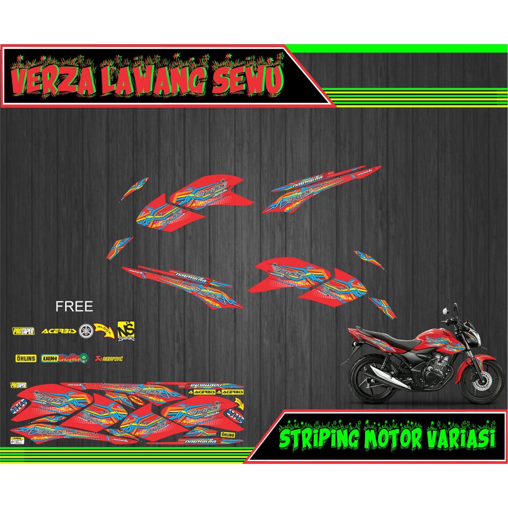 striping stiker motor verza lawang sewu