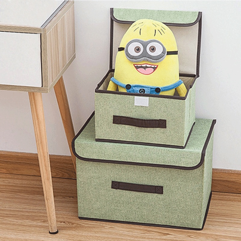 Storage Box Organizer 2In1 Kotak Tempat Penyimpanan Baju Mainan Lipat Multifungsi Praktis Set Kecil dan Besar