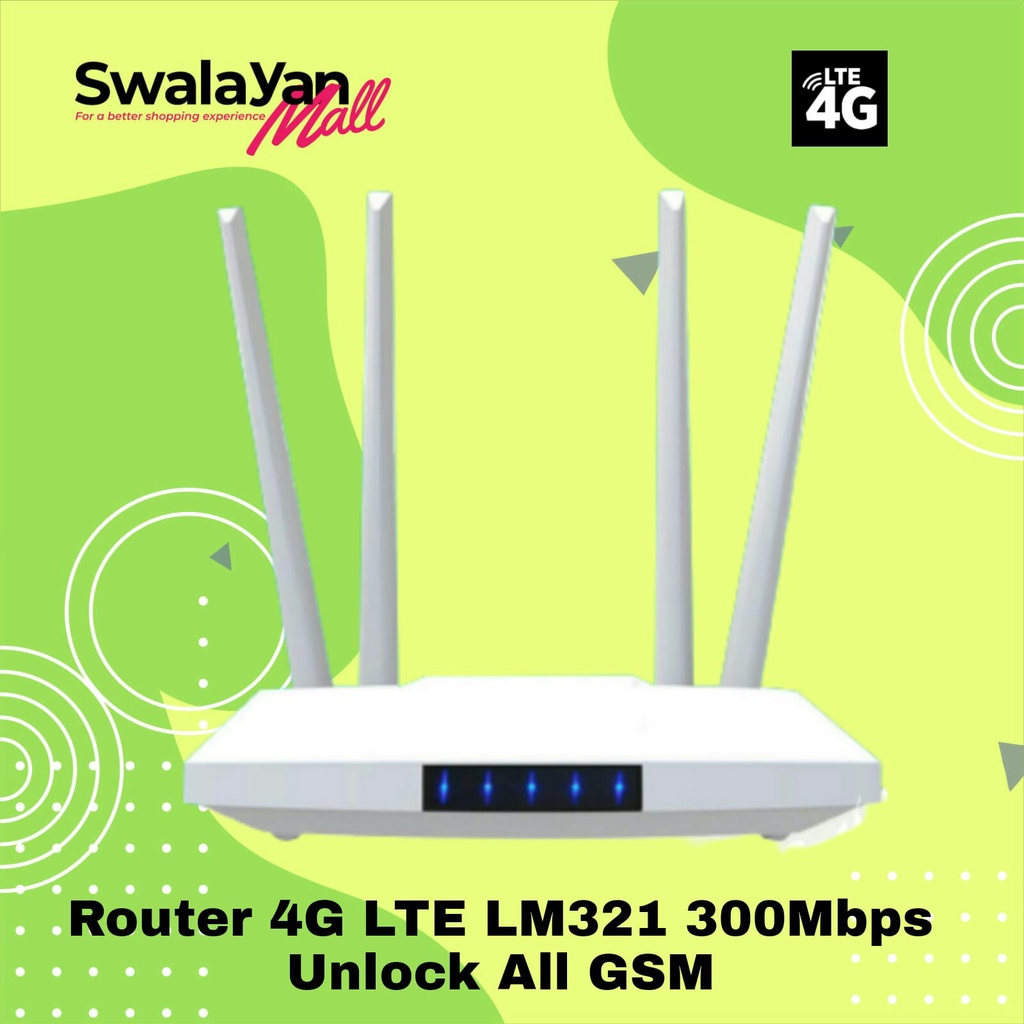Modem Router LM321 4G LTE 300Mbps Wireless Wifi Unlock All GSM