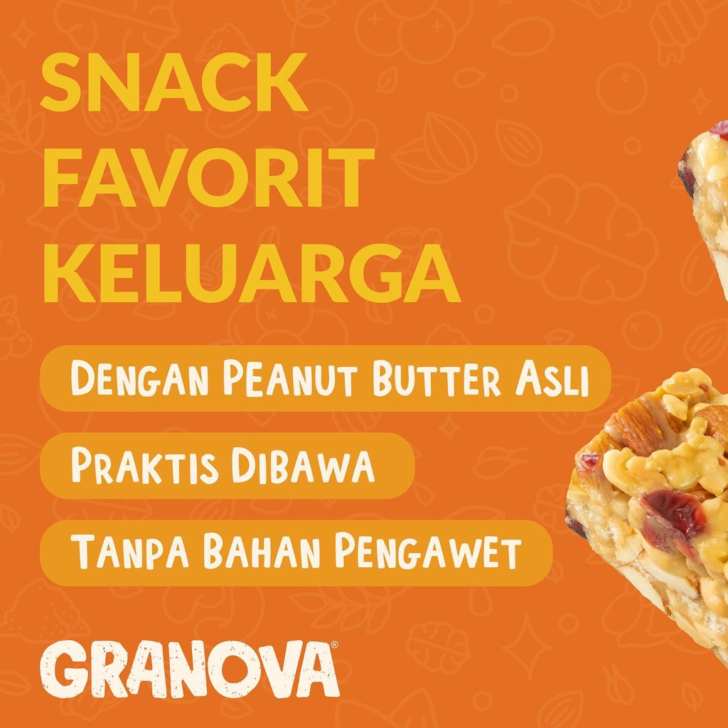 Granola Bar Peanut Butter &amp; Berry by Granova - Snack Anak, Healthy Snack, Halal